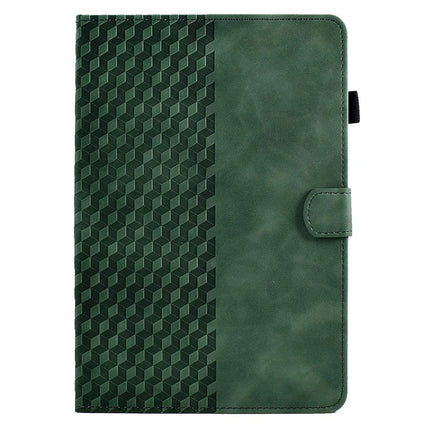 For Amazon Kindle Paperwhite (2024) Case Card Slots Leather E-Reader Cover Block Pattern