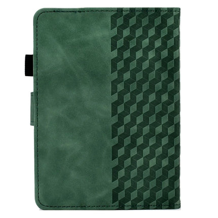 For Amazon Kindle Paperwhite (2024) Case Card Slots Leather E-Reader Cover Block Pattern