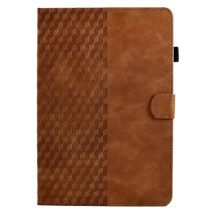 For Amazon Kindle Paperwhite (2024) Case Card Slots Leather E-Reader Cover Block Pattern