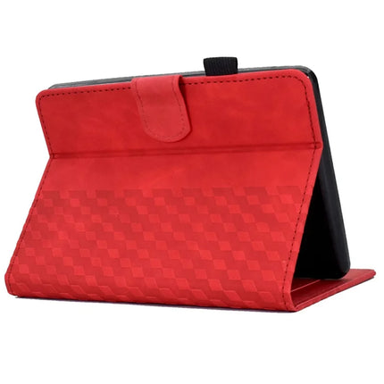 For Amazon Kindle Paperwhite (2024) Case Card Slots Leather E-Reader Cover Block Pattern