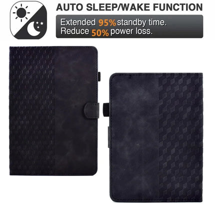 For Amazon Kindle Paperwhite (2024) Case Card Slots Leather E-Reader Cover Block Pattern