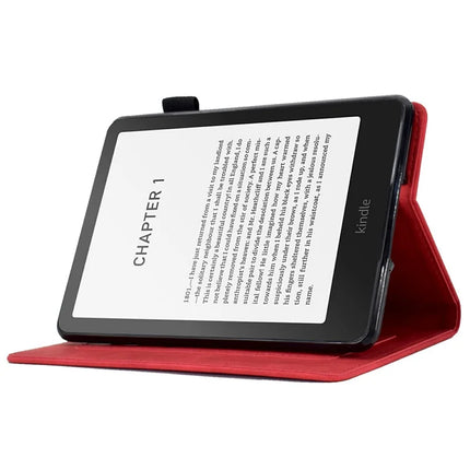 For Amazon Kindle Paperwhite (2024) Case Flower Butterfly Imprinted Card Slots Leather Cover