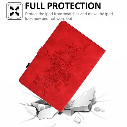 For Amazon Kindle Paperwhite (2024) Case Flower Butterfly Imprinted Card Slots Leather Cover