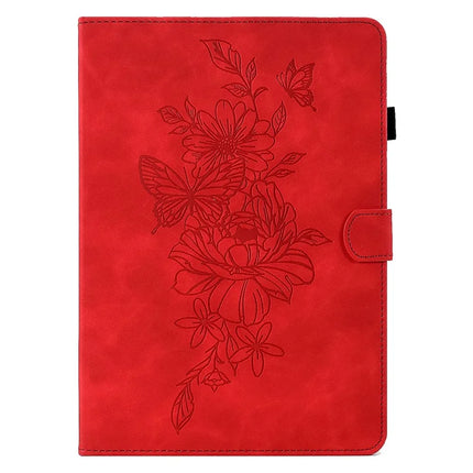 For Amazon Kindle Paperwhite (2024) Case Flower Butterfly Imprinted Card Slots Leather Cover