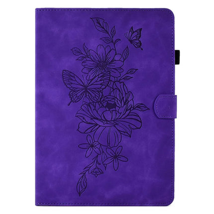 For Amazon Kindle Paperwhite (2024) Case Flower Butterfly Imprinted Card Slots Leather Cover