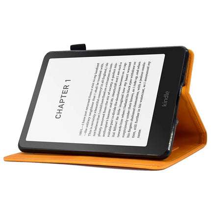 For Amazon Kindle Paperwhite (2024) Case Flower Butterfly Imprinted Card Slots Leather Cover