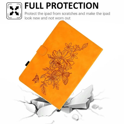 For Amazon Kindle Paperwhite (2024) Case Flower Butterfly Imprinted Card Slots Leather Cover