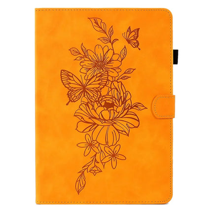 For Amazon Kindle Paperwhite (2024) Case Flower Butterfly Imprinted Card Slots Leather Cover