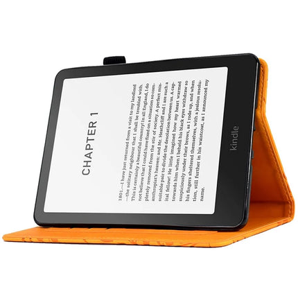 For Amazon Kindle Paperwhite (2024) Leather Case Tree Pattern Card Slots Stand E-Reader Cover