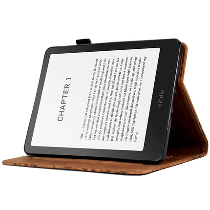 For Amazon Kindle Paperwhite (2024) Leather Case Tree Pattern Card Slots Stand E-Reader Cover