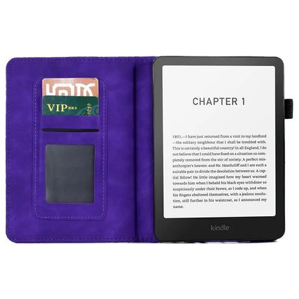 For Amazon Kindle Paperwhite (2024) Leather Case Tree Pattern Card Slots Stand E-Reader Cover