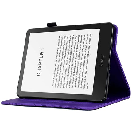 For Amazon Kindle Paperwhite (2024) Leather Case Tree Pattern Card Slots Stand E-Reader Cover