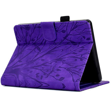 For Amazon Kindle Paperwhite (2024) Leather Case Tree Pattern Card Slots Stand E-Reader Cover