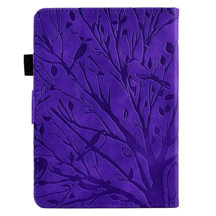 For Amazon Kindle Paperwhite (2024) Leather Case Tree Pattern Card Slots Stand E-Reader Cover