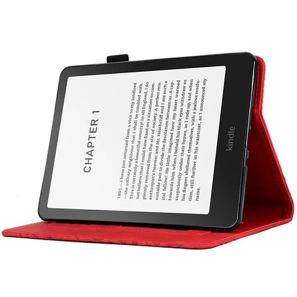For Amazon Kindle Paperwhite (2024) Leather Case Tree Pattern Card Slots Stand E-Reader Cover