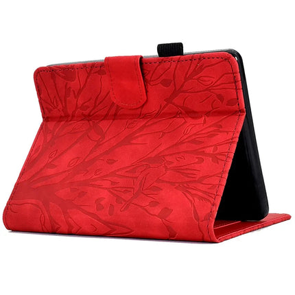 For Amazon Kindle Paperwhite (2024) Leather Case Tree Pattern Card Slots Stand E-Reader Cover