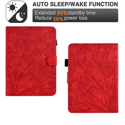 For Amazon Kindle Paperwhite (2024) Leather Case Tree Pattern Card Slots Stand E-Reader Cover