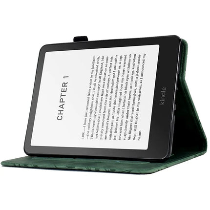 For Amazon Kindle Paperwhite (2024) Leather Case Tree Pattern Card Slots Stand E-Reader Cover