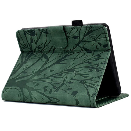 For Amazon Kindle Paperwhite (2024) Leather Case Tree Pattern Card Slots Stand E-Reader Cover