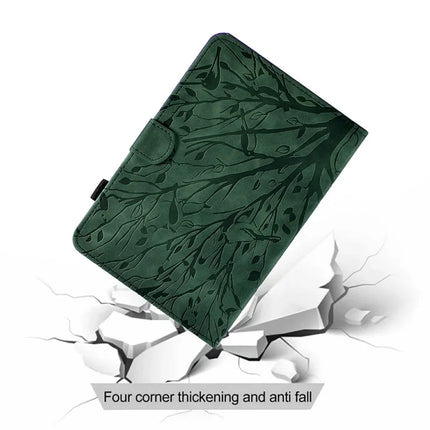 For Amazon Kindle Paperwhite (2024) Leather Case Tree Pattern Card Slots Stand E-Reader Cover