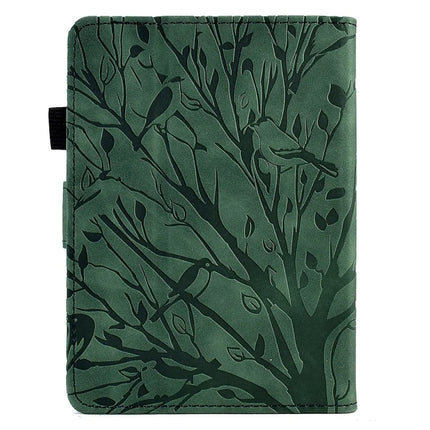 For Amazon Kindle Paperwhite (2024) Leather Case Tree Pattern Card Slots Stand E-Reader Cover