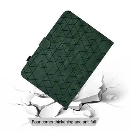 For Amazon Kindle Paperwhite (2024)) Case Card Slots Stand Rhombus Auto Wake / Sleep Leather E-Reader Cover
