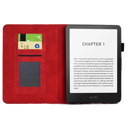 For Amazon Kindle Paperwhite (2024)) Case Card Slots Stand Rhombus Auto Wake / Sleep Leather E-Reader Cover