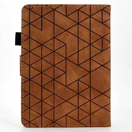 For Amazon Kindle Paperwhite (2024)) Case Card Slots Stand Rhombus Auto Wake / Sleep Leather E-Reader Cover