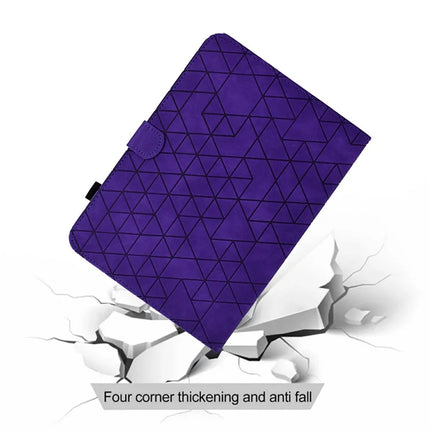 For Amazon Kindle Paperwhite (2024)) Case Card Slots Stand Rhombus Auto Wake / Sleep Leather E-Reader Cover