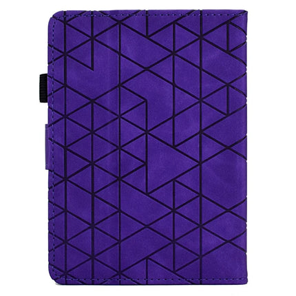 For Amazon Kindle Paperwhite (2024)) Case Card Slots Stand Rhombus Auto Wake / Sleep Leather E-Reader Cover