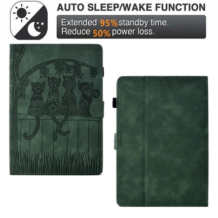 For Amazon Kindle Paperwhite (2024) Case Cats Imprinted PU Leather Card Slots E-Reader Cover