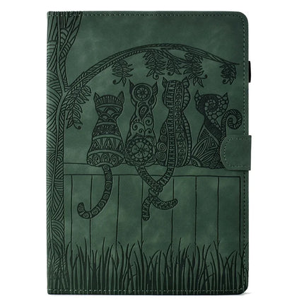 For Amazon Kindle Paperwhite (2024) Case Cats Imprinted PU Leather Card Slots E-Reader Cover