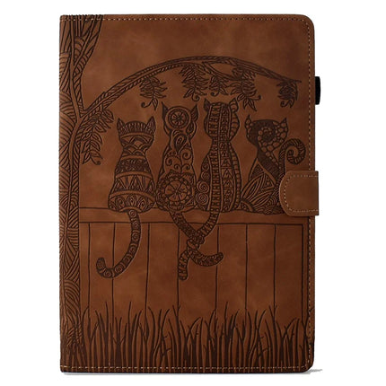 For Amazon Kindle Paperwhite (2024) Case Cats Imprinted PU Leather Card Slots E-Reader Cover