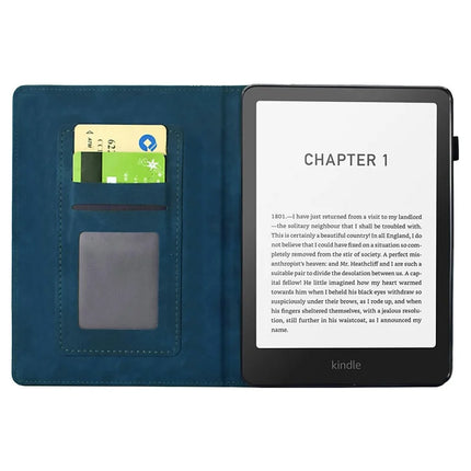 For Amazon Kindle Paperwhite (2024) Case Cats Imprinted PU Leather Card Slots E-Reader Cover
