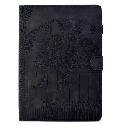 For Amazon Kindle Paperwhite (2024) Case Cats Imprinted PU Leather Card Slots E-Reader Cover
