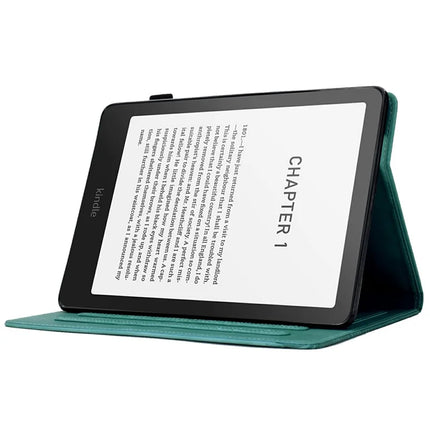 For Amazon Kindle Paperwhite (2024) Case Cats Imprinted PU Leather Card Slots E-Reader Cover