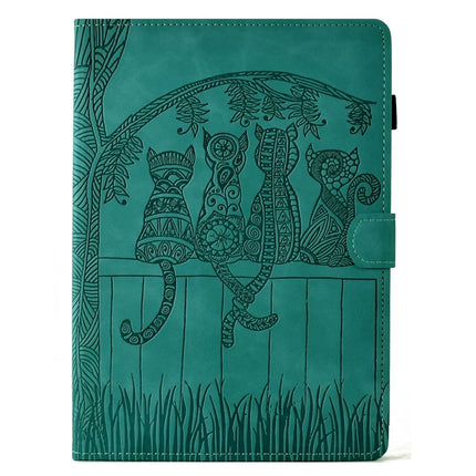 For Amazon Kindle Paperwhite (2024) Case Cats Imprinted PU Leather Card Slots E-Reader Cover