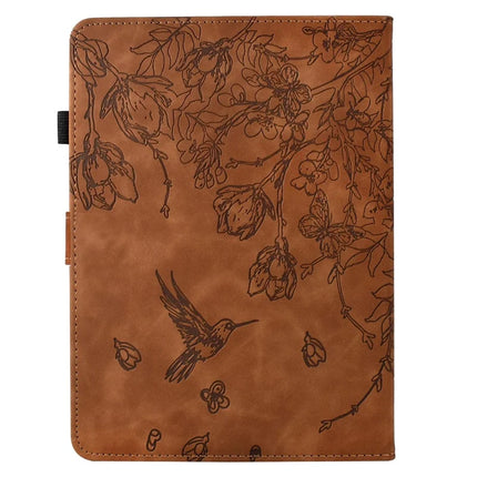 For Amazon Kindle Paperwhite (2024) Case Flower Bird Imprinted Card Holder Leather E-Reader Cover