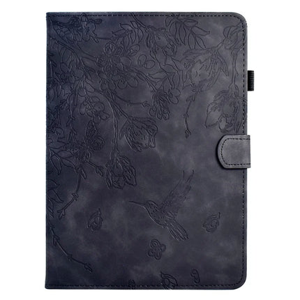 For Amazon Kindle Paperwhite (2024) Case Flower Bird Imprinted Card Holder Leather E-Reader Cover
