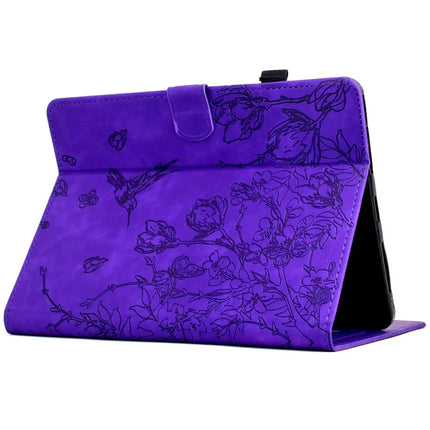 For Amazon Kindle Paperwhite (2024) Case Flower Bird Imprinted Card Holder Leather E-Reader Cover