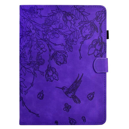 For Amazon Kindle Paperwhite (2024) Case Flower Bird Imprinted Card Holder Leather E-Reader Cover