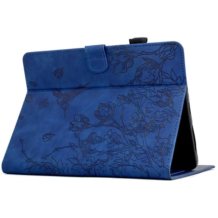 For Amazon Kindle Paperwhite (2024) Case Flower Bird Imprinted Card Holder Leather E-Reader Cover