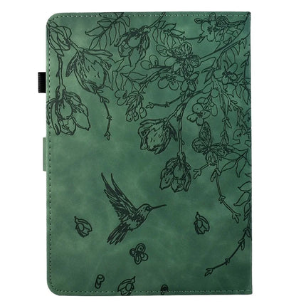 For Amazon Kindle Paperwhite (2024) Case Flower Bird Imprinted Card Holder Leather E-Reader Cover