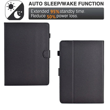 For Amazon Kindle Paperwhite (2024) Case Carbon Fiber Texture PU Leather Cover Stand View