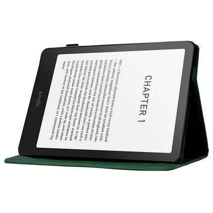 For Amazon Kindle Paperwhite (2024) Case Carbon Fiber Texture PU Leather Cover Stand View
