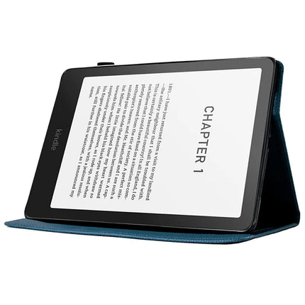 For Amazon Kindle Paperwhite (2024) Case Carbon Fiber Texture PU Leather Cover Stand View