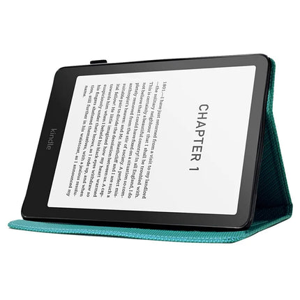 For Amazon Kindle Paperwhite (2024) Case Carbon Fiber Texture PU Leather Cover Stand View
