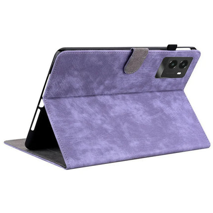 For Lenovo Legion Y700 (2025) Cases Tiger Imprint Anti-Scratch PU Leather Tablet Cover