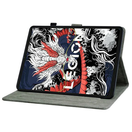 For Lenovo Legion Y700 (2025) Cases Tiger Imprint Anti-Scratch PU Leather Tablet Cover