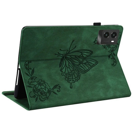 For Lenovo Legion Y700 (2025) Case Butterfly Flower Imprint PU Leather Tablet Cover with Card Slots